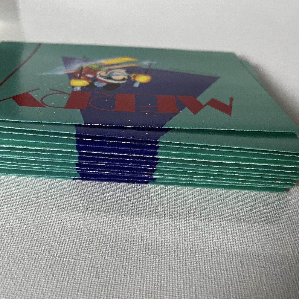 Rare Vintage Mickey Mouse Skiing "Merry" Christmas Cards NOS - Set of 13 - Picture 2 of 11